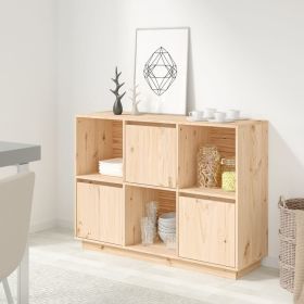 vidaXL Sideboard 43.5"x13.8"x31.5" Solid Wood Pine