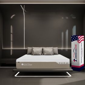 Sweet 12" King Mattress; Copper Infused Moisture Wicking Memory Foam and Silk Like Foam with Ice Feel Cooling Fabric; Plush Foam Core Support; Made in