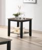 Simple Modern Look Wooden End Table Living Room Sofa Side Table Solid Rubberwood