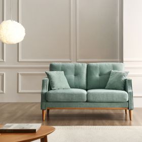 Living Space sofa 2 seater ; Loveseat With Waterproof Fabric Baby Blue; USB Charge