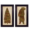 Trendy Decor 4U "Cabin Rules" Framed Wall Art; Modern Home Decor Framed Print for Living Room; Bedroom & Farmhouse Wall Decoration by Lauren Rader