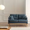 2 Seater Sofa For Primary Living Space ; Bed Room; Office; waterproof fabric ; USB Charge Port ; 2 Pillows; Wood Legs