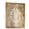 vidaXL Hand-Carved Wall Panels 2 pcs Solid Mango Wood 23.6"x23.6"x1"