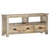 vidaXL TV Cabinet 43.3"x11.8"x19.7" Solid Mango Wood