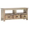 vidaXL TV Cabinet 43.3"x11.8"x19.7" Solid Mango Wood
