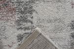 Mingled Coins Ivory; Gray; Rust; and Mauve Olefin Shag Area Rug 8x10