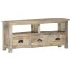 vidaXL TV Cabinet 43.3"x11.8"x19.7" Solid Mango Wood