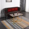 coffee table environment-friendly artificial wooden tabletop ; easy assembly coffee table light luxury; modern simple living room; multi-functional st