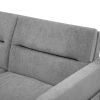 Loveseats Sofa Bed with Pull-out Bed; Adjsutable Back and Two Arm Pocket; Grey (54.5&ldquo;x33&rdquo;x31.5&ldquo;)