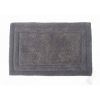 34; 24 Inch Rectangular Cotton Washable Bath Rug; Set of 2; Platinum Gray