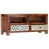 vidaXL TV Cabinet 35.4"x11.8"x15.7" Solid Sheesham Wood