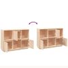 vidaXL Sideboard 43.5"x13.8"x31.5" Solid Wood Pine