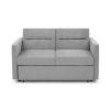 Loveseats Sofa Bed with Pull-out Bed; Adjsutable Back and Two Arm Pocket; Grey (54.5&ldquo;x33&rdquo;x31.5&ldquo;)