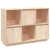 vidaXL Sideboard 43.5"x13.8"x31.5" Solid Wood Pine