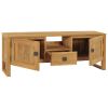 vidaXL TV Cabinet 47.2"x12.6"x17.7" Solid Teak Wood