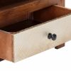 vidaXL TV Cabinet 35.4"x11.8"x15.7" Solid Sheesham Wood