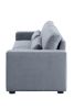 Rogyne Storage Sofa; Gray Linen 51895