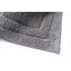34; 24 Inch Rectangular Cotton Washable Bath Rug; Set of 2; Platinum Gray