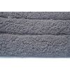 34; 24 Inch Rectangular Cotton Washable Bath Rug; Set of 2; Platinum Gray