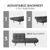 Convertible Memory Foam Futon Couch Bed; Modern Folding Sleeper Sofa in living room-SF267FADGY