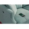 Living Space sofa 2 seater ; Loveseat With Waterproof Fabric Baby Blue; USB Charge