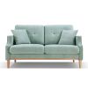 Living Space sofa 2 seater ; Loveseat With Waterproof Fabric Baby Blue; USB Charge