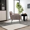 51"W Classical Loveseat Small Sofa Small Mini Room Couch Two-Seater Sofa With 2 Throw Pillows Black Metal Legs for Small Space Office Studio Apartment