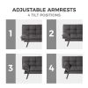 Convertible Memory Foam Futon Couch Bed; Modern Folding Sleeper Sofa in living room-SF267FADGY
