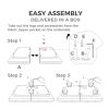 Convertible Memory Foam Futon Couch Bed; Modern Folding Sleeper Sofa in living room-SF267FADGY