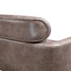 51"W Classical Loveseat Small Sofa Small Mini Room Couch Two-Seater Sofa With 2 Throw Pillows Black Metal Legs for Small Space Office Studio Apartment