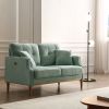 Living Space sofa 2 seater ; Loveseat With Waterproof Fabric Baby Blue; USB Charge