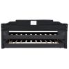 Upholstered Twin Daybed with Trundle; Black