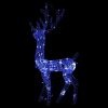 vidaXL Acrylic Reindeer Christmas Decoration 140 LEDs 4 ft Blue