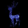 vidaXL Acrylic Reindeer Christmas Decoration 140 LEDs 4 ft Blue