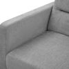 Loveseats Sofa Bed with Pull-out Bed; Adjsutable Back and Two Arm Pocket; Grey (54.5&ldquo;x33&rdquo;x31.5&ldquo;)