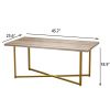 coffee table environment-friendly artificial wooden tabletop ; easy assembly coffee table light luxury; modern simple living room; multi-functional st