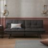 Convertible Memory Foam Futon Couch Bed; Modern Folding Sleeper Sofa in living room-SF267FADGY