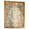 vidaXL Hand-Carved Wall Panels 2 pcs Solid Mango Wood 23.6"x23.6"x1"