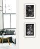 "Vintage Flowers in Bloom" 2-Piece Vignette by HOUSE FENWAY ; Ready to Hang Framed Print; White Frame