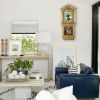 Bedford Clock Collection Classic 26 Inch Wall Clock In Golden Oak Finish