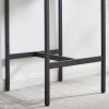 Bar Table Set with 2 Bar stools PU Soft seat with backrest (Grey; 23.62''w x 23.62''d x 35.43''h)
