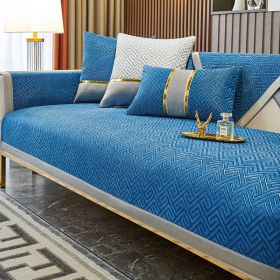 Nordic Light Luxury Style Sofa Cushion Modern (Option: Sapphire Blue-70X70CM)