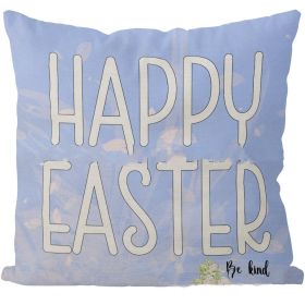 Spring Theme Blue Throw Pillowcase (Option: Style 3-45x45cm)