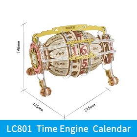 Robotime ROKR Zodiac Wall Clock 3D Wooden Puzzle Model Assembly Toys Gifts for Children Kids Teens LC601 Support Dropshipping (style: LC801)