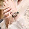 Gypsophila watch women's full diamond belt small green watch