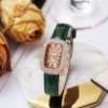 Gypsophila watch women's full diamond belt small green watch