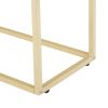48.03" Glass Console Sofa Table;  Modern Open Hallway Table;  Narrow Entryway Table;  2 Shelves Couch Side Table with Adjustable Feet