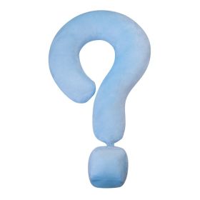 Home Living Room Sofa New Question Mark Office Siesta Pillow (Option: Light Blue-55x37cm)