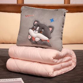 Three-dimensional Pillow Quilt Dual-use Two-in-one (Option: Husky-40x40cm)