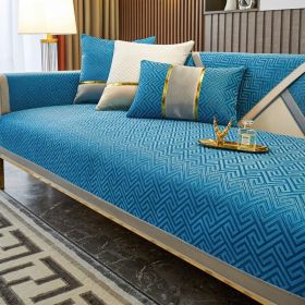 Nordic Light Luxury Style Sofa Cushion Modern (Option: Light Blue-70x120cm)